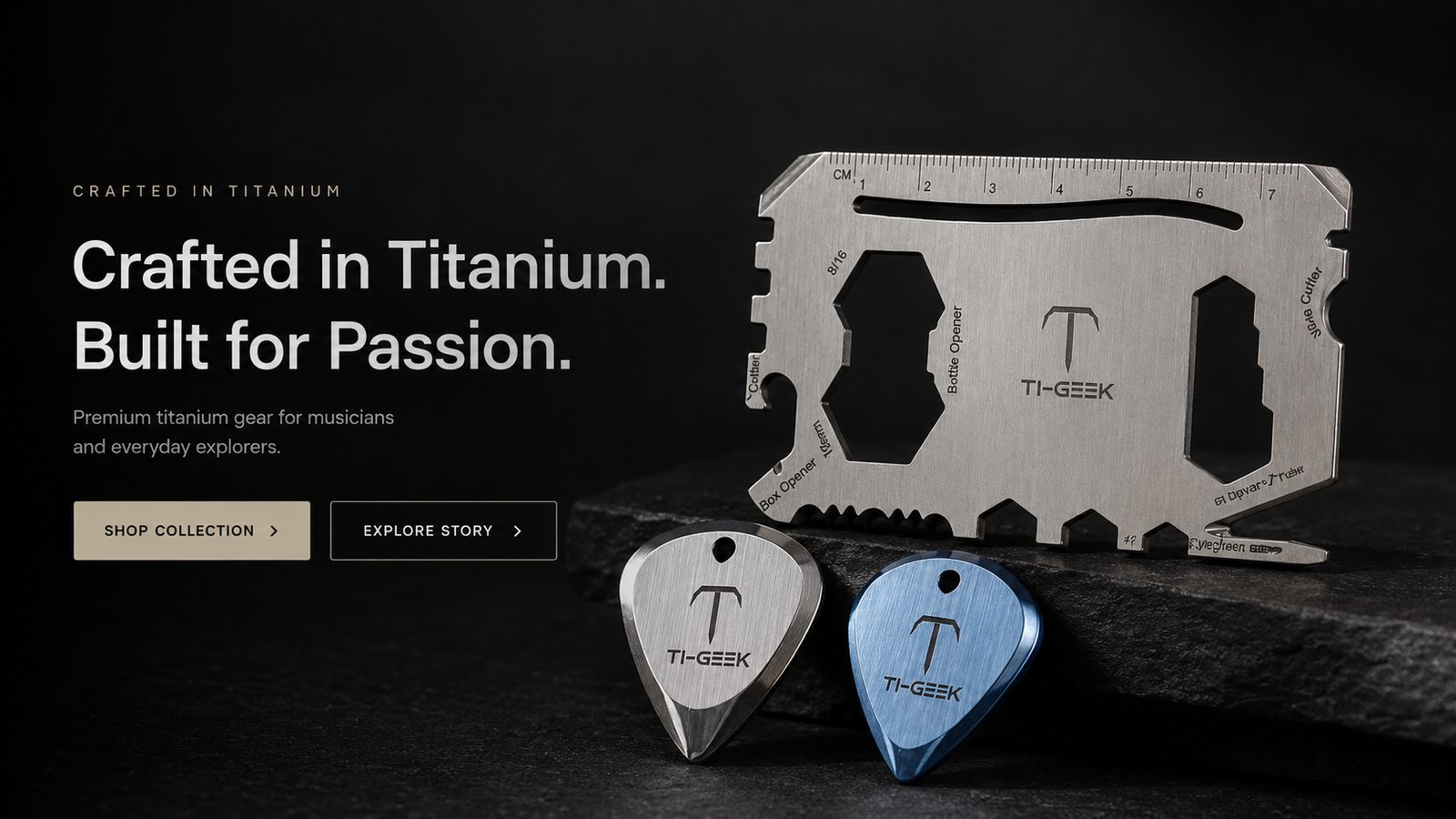 Crafted in Titanium. Built for Passion.