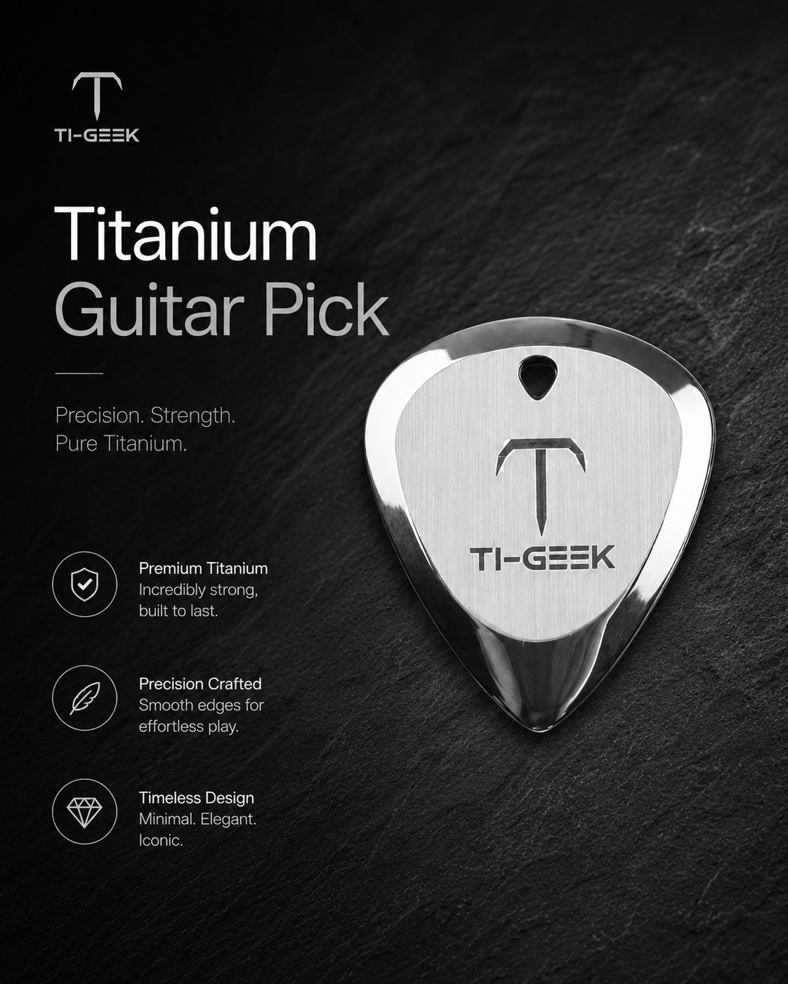 Titanium Guitar Pick